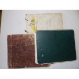 Three early 20thC sketch books, 8" x 9".