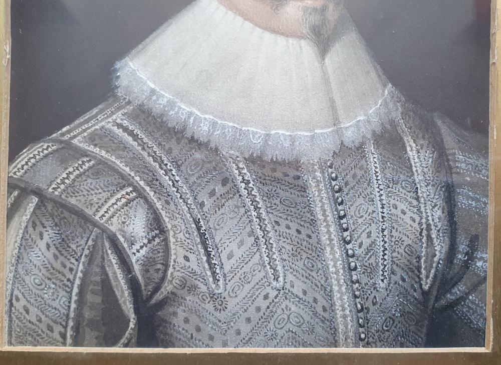 After Basire - Miniature painted portrait on paper of Sir Richard Beaumont of Whitley Hall, York ( - Image 3 of 5