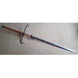 A very large and well made copy of a Processional sword, 72.5".