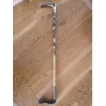A silver mounted riding crop, 31".