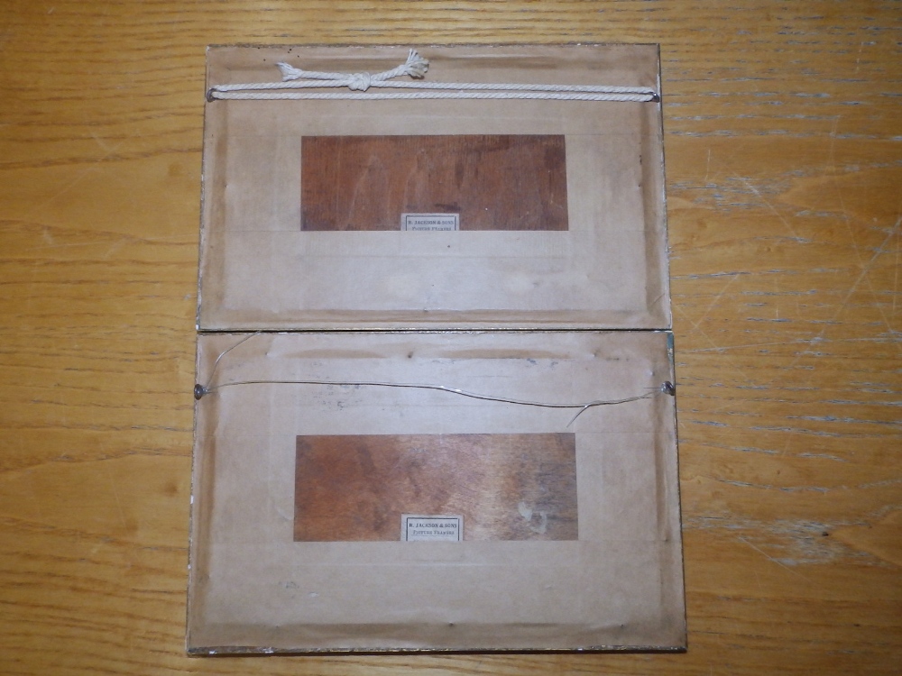 A pair of horse racing Stevengraphs - 'The Start' & 'The Finish', 1.9" x 5.9" - one faded. (2) - Image 4 of 4