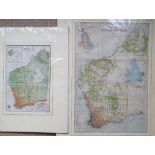 An early 20thC map of Western Australia, dated '1904', 21.5" x 14.4" and a smaller 1914 map of WA by