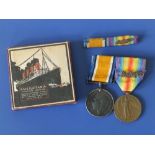 A WWI medal pair - War & Victory Medals with oak leaves awarded to 126672 Sjt. J. McCormick RE,