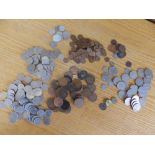 A small quantity of 20thC GB coins including shillings and two shillings.