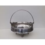 Victorian EP presentation swing-handled cake basket in the Aesthetic taste, presented by the '