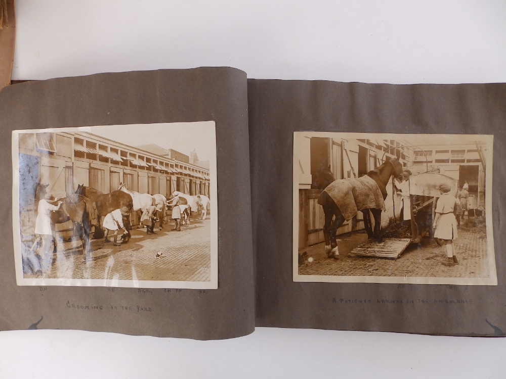 An early 20thC photo album showing Women's Land Army at work, circa 1917, two smaller albums - Image 2 of 10