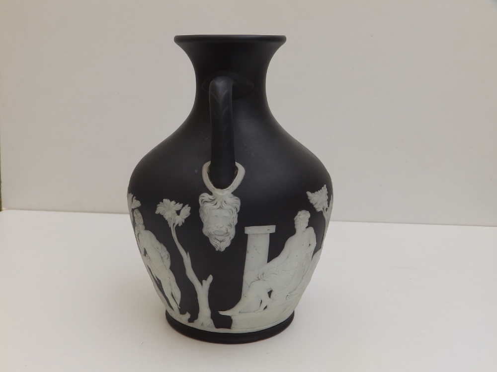 A Wedgwood black jasper copy of the Portland vase, 8.25" high. - Image 3 of 6