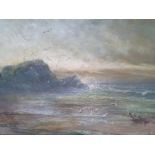 J. R. Sturgeon - oil on canvas - Seascape, dated 1902, 23" x 23" - a/f.