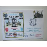 1978 IPSWICH TOWN FA CUP WINNERS LTD EDITION POSTAL COVER AUTOGRAPHED BY ROGER OSBORNE