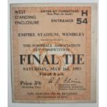 1953 FA CUP FINAL BLACKPOOL V BOLTON TICKET