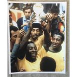 PELE - HAND SIGNED WORLD CUP PHOTO