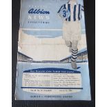 1957-58 WEST BROMWICH ALBION V MANCHESTER UNITED