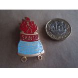 SPEEDWAY - SCUNTHORPE SAINTS GILT BADGE