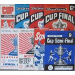 SCOTTISH CUP FINALS & SEMI-FINAL 1950'S - 1970'S X 18