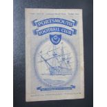 1952-53 PORTSMOUTH V SOUTHAMPTON - FR FOR OPENING OF LIGHTS