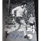 BURNLEY , MANCHESTER UNITED - WILLIE MORGAN HAND SIGNED PHOTO