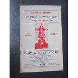 1954-55 YORK CITY V TOTTENHAM - FA CUP