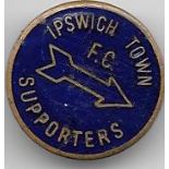 VINTAGE IPSWICH TOWN SUPPORTERS CLUB BADGE