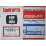 MANCHESTER UNITED - TV RELAY PROGRAMMES X 2