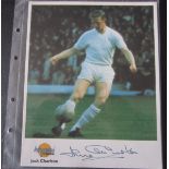 LEEDS UNITED & ENGLAND JACK CHARLTON AUTOGRAPHED WESTMINSTER EDITIONS PHOTO