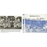 1950'S BIRMINGHAM CITY, ASTON VILLA & WEST BROMWICH ALBION CO-OP AUTOGRAPH BOOKLET