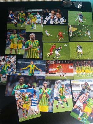 WEST BROMWICH ALBION 2018 TO 2000 PLAYER PHOTOGRAPHS X 20