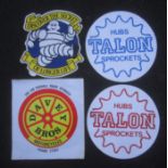 MOTORSPORT - MICHELIN TYRES, DAVEY BROS & TALON VINYL DECAL STICKERS LARGE