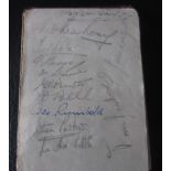 IPSWICH TOWN AUTOGRAPHED ALBUM PAGE FROM 1946-47 SEASON