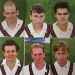 CRICKET - LANCASHIRE ORIGINAL PHOTOGRAPHS X 6