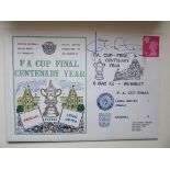 LEEDS 1972 FA CUP WINNERS LTD EDITION POSTAL COVER AUTOGRAPHED BY JACK CHARLTON