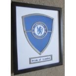 CHELSEA - CLUB BADGE PRODUCED IN GLASS & LEAD
