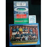 1963 ENGLAND V REST OF THE WORLD - PROGRAMME, TICKET & PICTURE