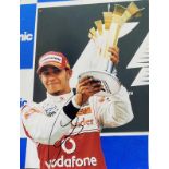 MOTOR RACING / FORMULA 1 - LEWIS HAMILTON EARLY HAND SIGNED PHOTO