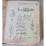 CRICKET - SURREY 1923 AUTOGRAPHED ALBUM PAGE INCLUDING JACK HOBBS