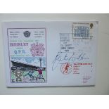 1973 BURNLEY LIMITED EDITION POSTAL COVER AUTOGRAPHED BY MARTIN DOBSON