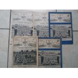 WATFORD HOME PROGRAMMES 1955-56 & 57-58 X 5
