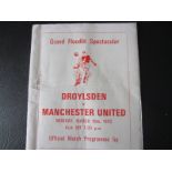 1973 DROYLSDEN V MANCHESTER UNITED - FRIENDLY