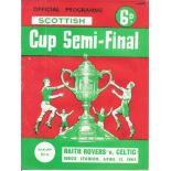 1962-63 RAITH V CELTIC SCOTTISH CUP SEMI-FINAL