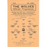 1943-44 WOLVES V WALSALL