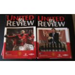 MANCHESTER UNITED HOME PROGRAMMES 2001-02 X 14