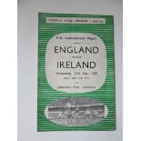 1953 ENGLAND V IRELAND PLAYED AT EVERTON