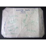 DONCASTER ROVERS AUTOGRAPHS 1950-51