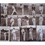 CRICKET - SET OF 16 CARDS NOTABLE NINETEENTH CENTURY CRICKETERS