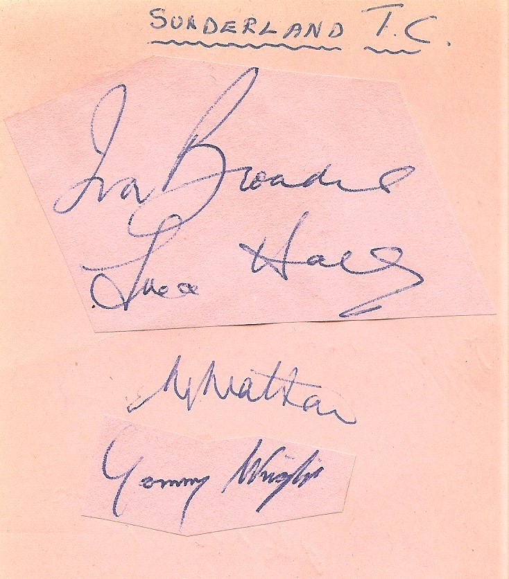 EARLY 1950'S AUTOGRAPHS NORWICH & SUNDERLAND - Image 2 of 2