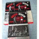 MANCHESTER UNITED HOME PROGRAMMES 1966-67 X 19