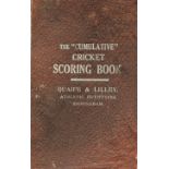 CRICKET - 1925 & 26 HANDSWORTH GRAMMER SCHOOL BIRMINGHAM SCOREBOOK (WARWICKSHIRE INTEREST)