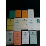 CRICKET - SUFFOLK, IPSWICH & EAST SUFFOLK MEMBERS / FIXTURE CARDS X 13