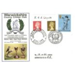 CRICKET - 1994 WARWICKSHIRE TRIPLE WINNERS SIGNED L/E FDC