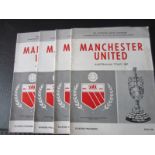 MANCHESTER UNITED - 4 PROGRAMMES FROM THE AUSTRALIAN TOUR