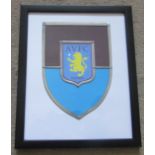 ASTON VILLA - CLUB BADGE PRODUCED IN GLASS & LEAD